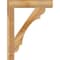 Ekena Millwork Olympic Block Rough Sawn Bracket w/ Offset Brace, Western Red Cedar, 6"W x 26"D x 34"H BKT0604X26X34OLY05RWR - alternate 4